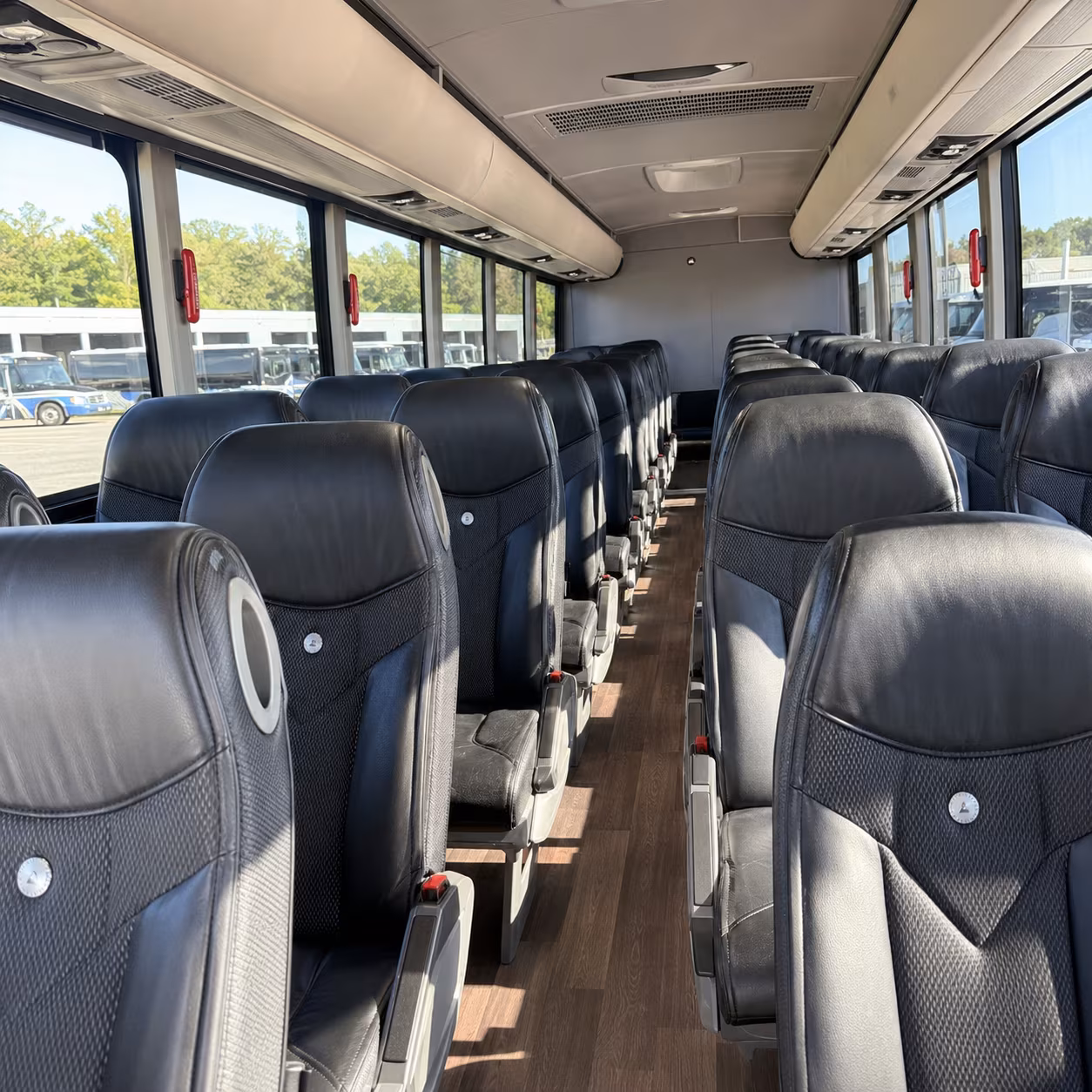 redmond charter bus interior gallery