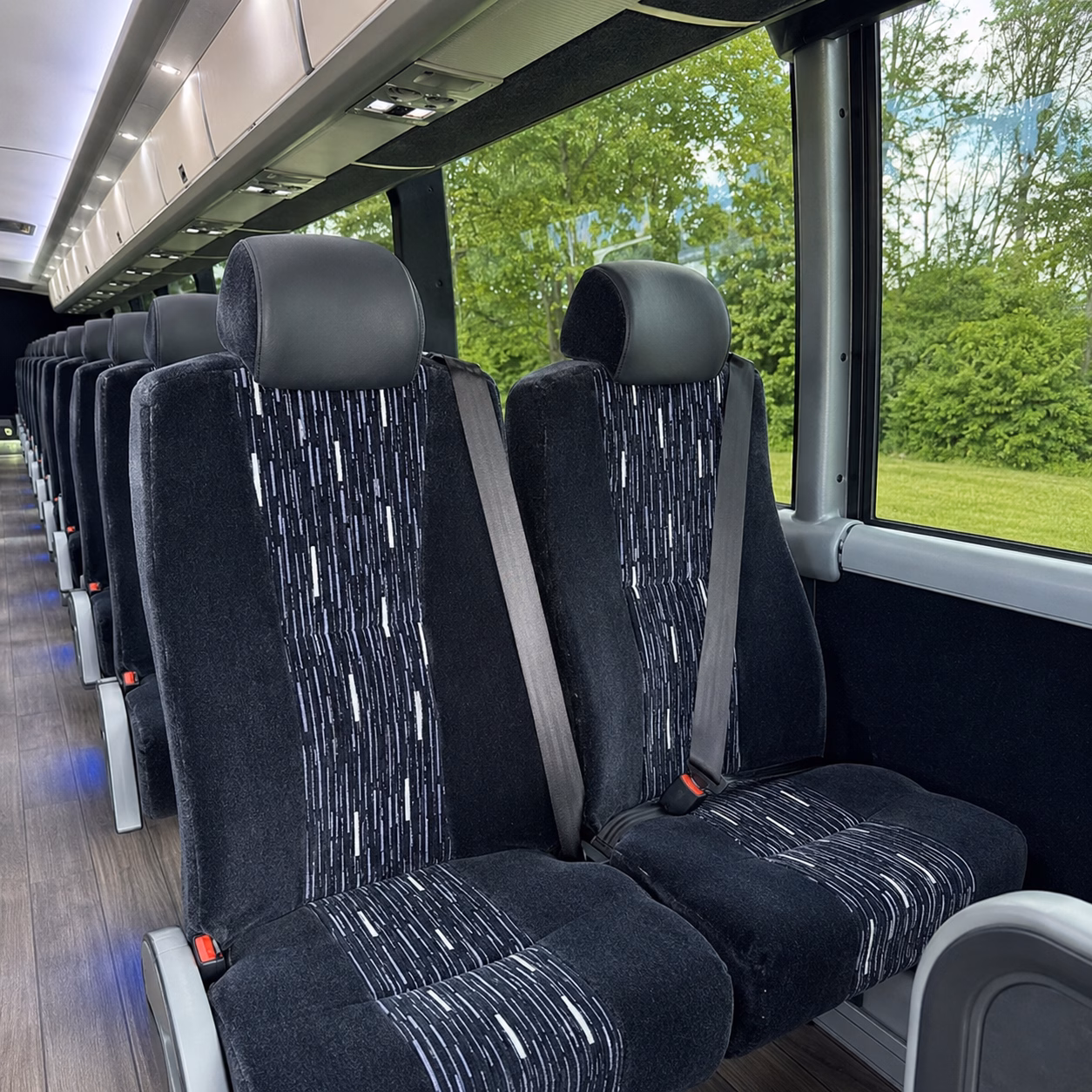 redmond charter bus rental inside
